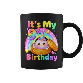 9Th Birthday Girl Kawaii Dumpling Anime Party 9 Years Old Coffee Mug | Seseable UK