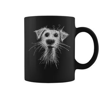 Abstract Scribble Puppy Drawing For Dog Lovers Coffee Mug - Thegiftio UK