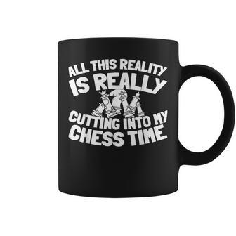 Ajedrez Jaque Mate Tablero Chess Jugador Ajedrez Taza de café - Regaloses