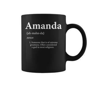 Amanda Definition Bonito Regalo Para Amanda Taza de café - Regaloses