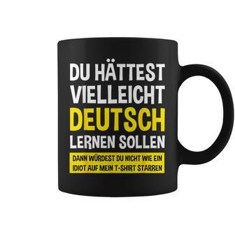Apprendre L'allemand Drapeau Allemand Drôle Allemand Américain Tasse - Cadeauxyz