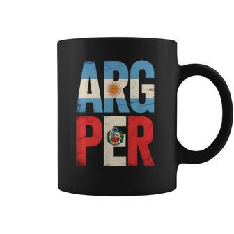 Argentina And Peru Mix Heritage Argentinian Peruvian Roots Coffee Mug - Monsterry