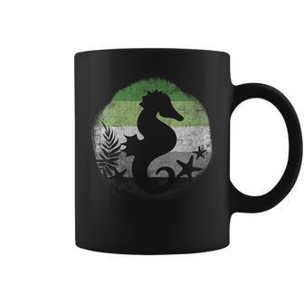 Aromantic Pride Hippocampe Lgbt Aro Drapeau Gay Extérieur Tasse - Cadeauxyz