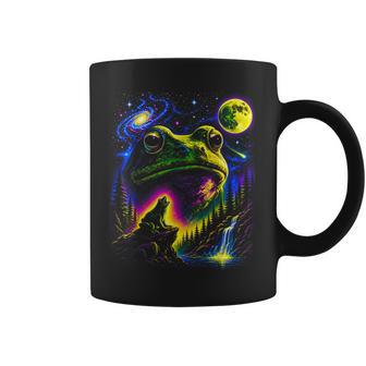 Art Graphique De La Natureintage Des Années 90 Cosmic Frog Moon Tasse - Cadeauxyz