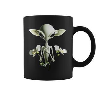 Art Graphique Ovni Orchidée Ovni Tasse - Cadeauxyz