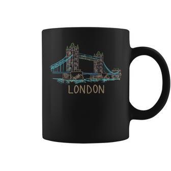 Art Unique Dessiné À La Main De Tower Bridge London Tasse - Cadeauxyz
