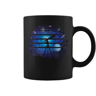 Astronomía Espacio Planeta Telescopio Retrointage Galaxy Regalo Taza de café - Regaloses