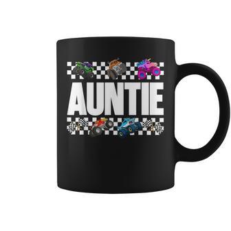 Auntie Monster Truck Family Crew Birthday Matching Women Coffee Mug | Seseable UK