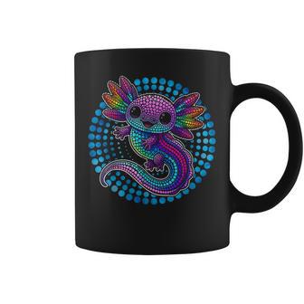 Axolotl Happy Dot Day Kids Boys Colorful Polka Dot Coffee Mug | Seseable UK