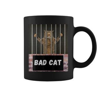 Bad Cat From Behind Bars Citationarcastique Drôle Tasse - Cadeauxyz