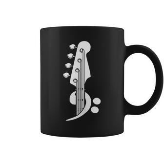 Bajista Clave Música Guitarrista Músico Bajo Eléctrico In Mangas Taza de café - Regaloses