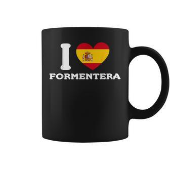 Bandera De España I Love Formentera Ibiza Heart Taza de café - Regaloses