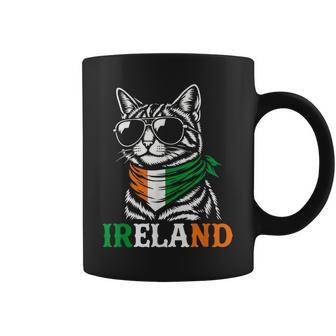 Bandera De Irlanda Cat Irlanda Taza de café - Regaloses