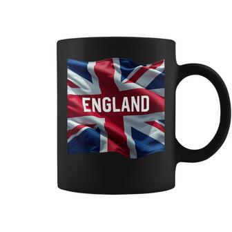 Bandera Del Reino Unido Union Jack British England Flag Manga Larga Taza de café - Regaloses