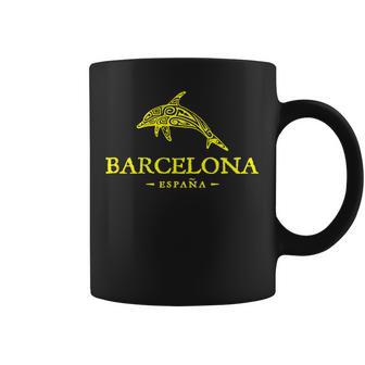 Barcelona España Delfínacaciones Recuerdo Niños Niñas Taza de café - Regaloses