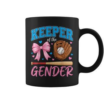 Baseball Or Bows Keeper Of The Gender Reveal Kids Coffee Mug - Thegiftio UK