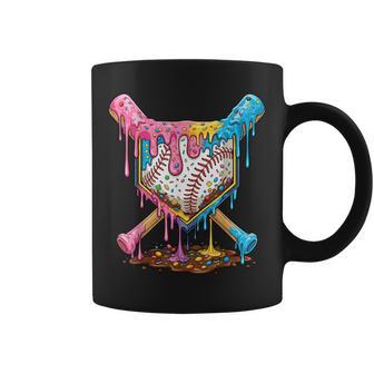 Baseball Drip For Boys Ice Cream Dripping Baseball Sport Coffee Mug - Thegiftio UK