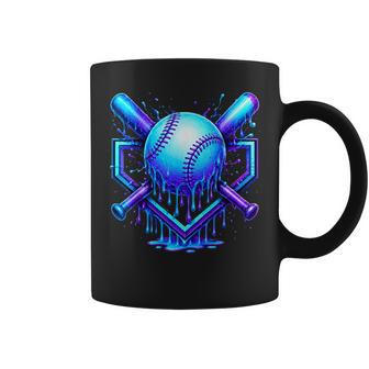 Baseball Drip Ice Cream Boys Cosmic Baseball Glow Coffee Mug | Seseable UK
