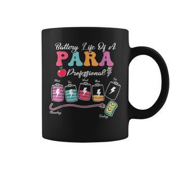 Battery Life Of A Para Paraprofessional Back To School Coffee Mug - Thegiftio UK