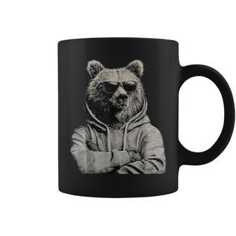 Bear Wearing Sunglasses Wildlife Forest Bear Animal Lover Coffee Mug | Seseable UK