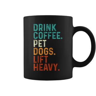 Bebida Café Mascotas Perros Levantamiento Pesado Divertido Gim In Mangas Taza de café - Regaloses