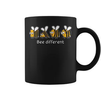 Bee Different Bienen Lustiges Motivationpruch Tassen - Geschenkecke