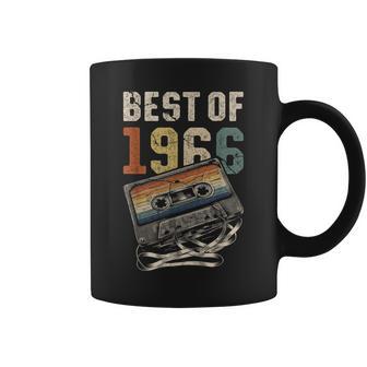Best Of 1966 Cassette 60 Años Música Retro Cumpleaños Taza de café - Regaloses