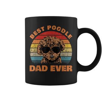 Best Poodle Dad Ever Retro Hunde-Liebhaber Welpen Hundeschule Tassen - Geschenkecke