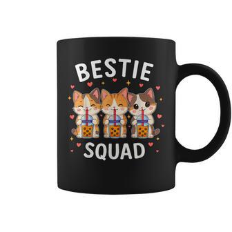 Bestie Squad Twinning Best Friend Matching Girls Twin Cats Coffee Mug | Seseable UK