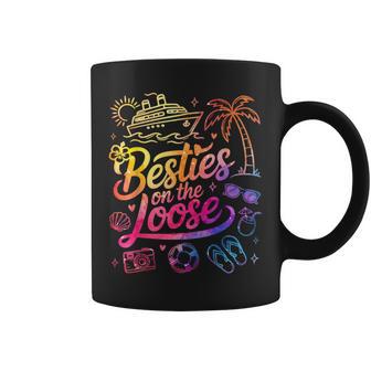 Besties On The Loose Cruise Trip Bestie 2026 Vacation Girls Coffee Mug - Thegiftio UK
