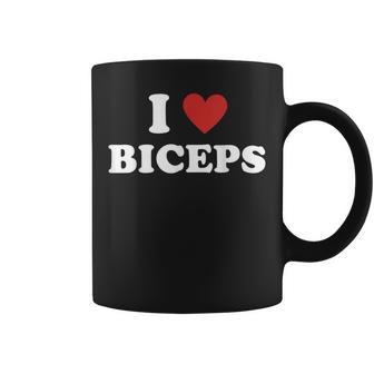 Biceps Lover I Love Biceps I Heart Biceps Coffee Mug | Seseable UK