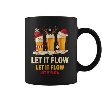 Bière De Noël Drôle Fête Boisson Let It Flow Cadeau Tasse - Cadeauxyz