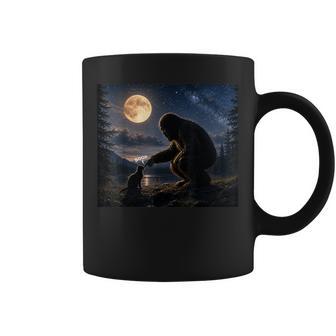 Bigfoot Boop Cat Sasquatch Moonlight Meme Coffee Mug - Thegiftio UK