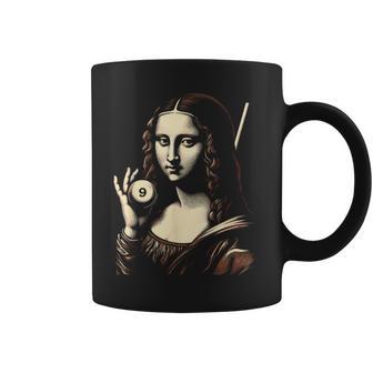 Billar Mona-Lisa Billar Divertida Mesa De Billar Amante De Los Deportes Taza de café - Regaloses