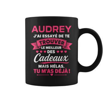 Blague Audrey Drôle Humour Prénom Personnalisé Audrey Tasse - Cadeauxyz
