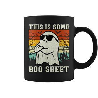 This Is Some Boo Sheet Ghost Retro Halloween Women Coffee Mug | Seseable UK