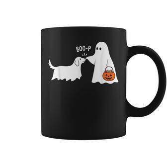 Boop Cute Ghost Dog Halloween Costume Humor Coffee Mug | Seseable UK