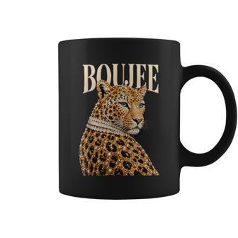 Boujee Rhinestone Leopard Glam Big Cat Coffee Mug - Thegiftio UK