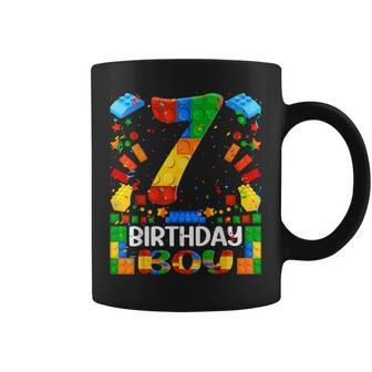 Boys Building Blocks Birthday Brick 7 Jahre Alter Junge Ziegelbauer Tassen - Geschenkecke