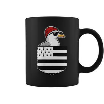 Bretagne Goéland Mouette Poche Drapeau Breton Bord De Mer Tasse - Cadeauxyz