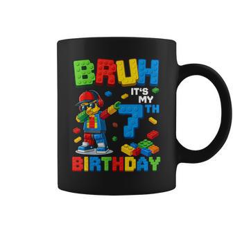 Bruh It's My 7Th Birthday Building 7 Years Old Boys Kids Coffee Mug - Thegiftio UK