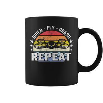 Build Fly Crash Repeat Drone Pilot Tazze - Novitaregali