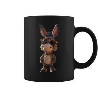 Burro Con Gafas Deol Burro Asno Jumento Borrico Pollino Taza de café - Regaloses