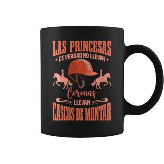 Caballo Las Princesas Llevan Cascos De Montar Cuello Taza de café - Regaloses