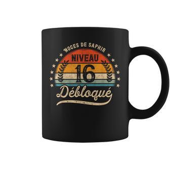 Cadeau 16 Ans De Mariage Noces Deaphir Niveau 16 Débloqué Tasse - Cadeauxyz
