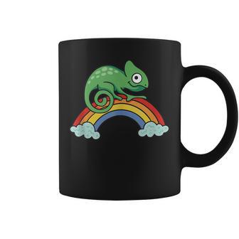 Camaleón En Un Arco Iris Camaleon In Mangas Taza de café - Regaloses