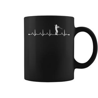 Camisa De Latido Del Corazón De Trombón Regalo De Amor Taza de café - Regaloses