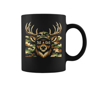 Camo Deer 1St Grade Boy Hello First Grade Students Teachers Coffee Mug - Thegiftio UK
