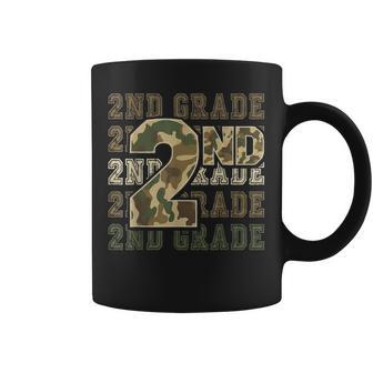 Camo Second Grade Squad First Day Of School Boy Girl Teacher Coffee Mug | Seseable UK