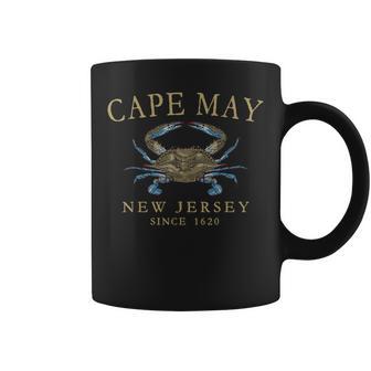 Cape May New Jersey Crab Since 1620 Tan Letters Coffee Mug - Thegiftio UK